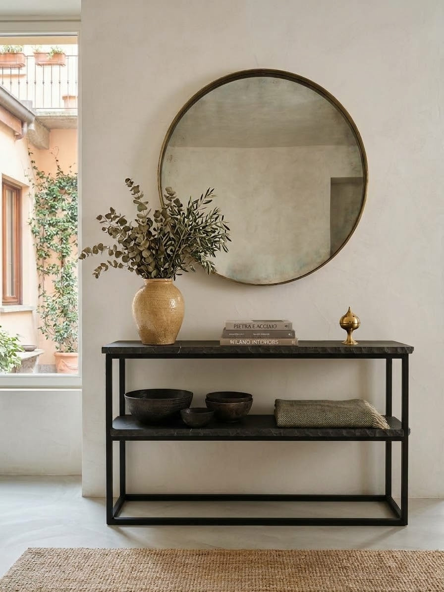 Consolle in Pietra naturale e metallo - TIARÉ home interior